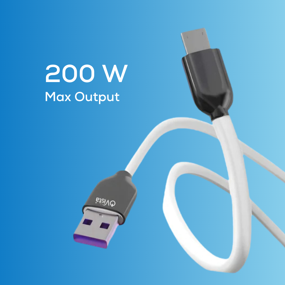 Ovista 120W Flash Charging Data Cable - VOOC Supported 200W Max Output